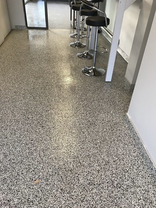 Commercial epoxy floor detail