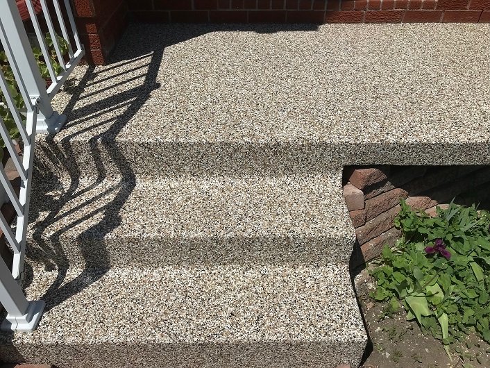 Outdoor concrete coating project