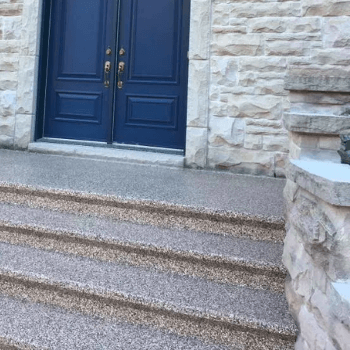 Outdoor anti-slip concrete coating