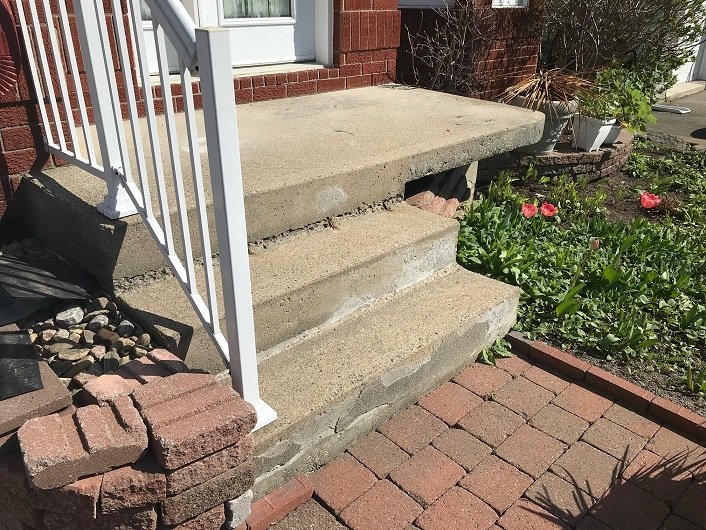 Outdoor coated concrete