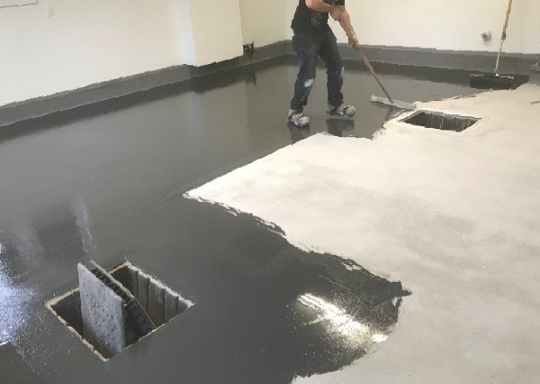 Residential garage floor